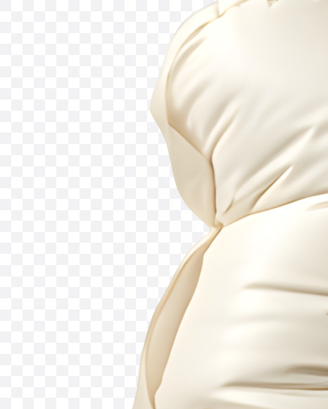 Letter v from Beige Puffer Jacket Font on Yellow Images Creative Fonts - S84739