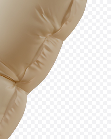 7 from Beige Puffer Jacket Font on Yellow Images Creative Fonts - S84715