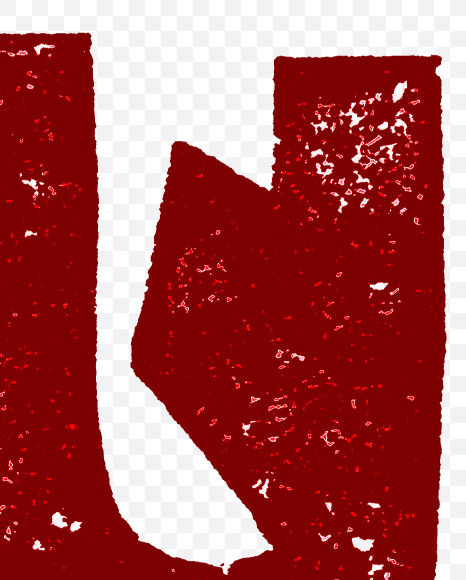 Letter Q from Authentic Letterpress – American Gothic on Yellow Images Creative Fonts - S84921