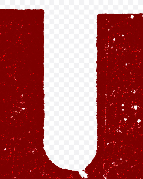 Letter U from Authentic Letterpress – American Gothic on Yellow Images Creative Fonts - S84925