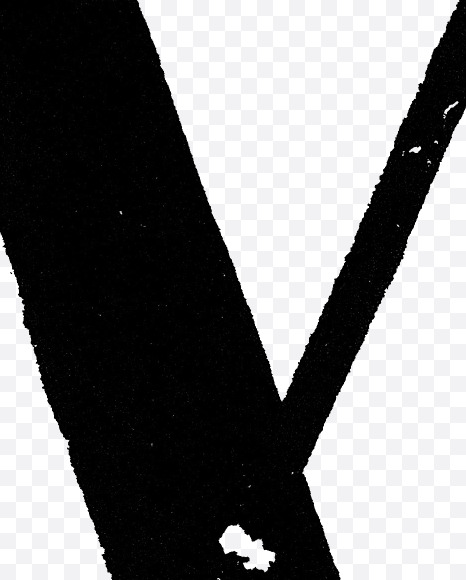 Letter X from Authentic letterpress – Condensed Old Style on Yellow Images Creative Fonts - S85040