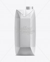 750ml Juice Carton with Screw Cap Mockup