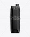 1L Black Juice Carton Box with Screw Cap Mockup