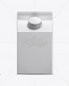 500ml Milk Carton with Screw Cap Mockup