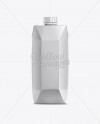 500ml Juice Carton Package with Screw Cap Mockup