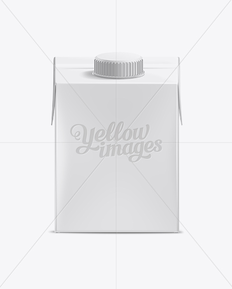 500ml Milk Carton Box Mockup