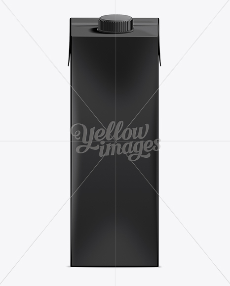 1L Juice Carton with Screw Cap Mockup