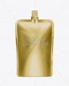 Doy-Pack With Top Cap Spout Gold