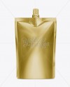 Doy-Pack With Top Cap Spout Gold