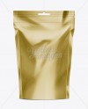 Doy-Pack With Zipper Gold Mockup