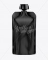 Doy-Pack With Top Cap Spout Black