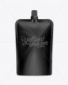 Doy-Pack With Top Cap Spout Black