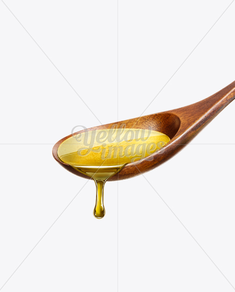 Wooden Spoon With Oil