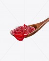 Wooden Spoon With Tomato Sauce