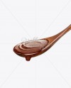 Chocolate with Swirl in Wooden Spoon