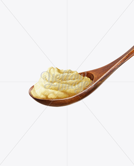 Wooden Spoon With Potatoe Puree - Free Download Images High Quality PNG