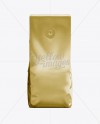 Coffee Bag With Valve Gold