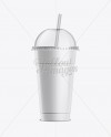 Milkshake Cup With Straw