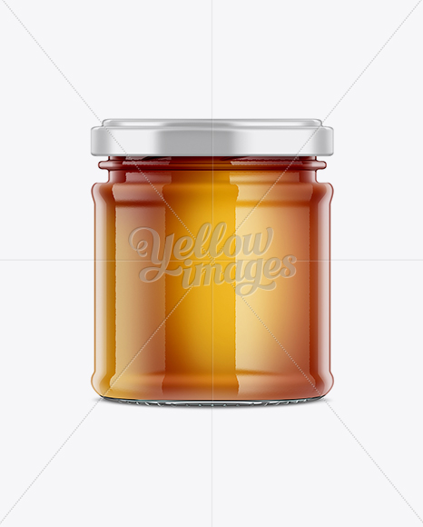 Glass Jar with Coloured Filling Mockup