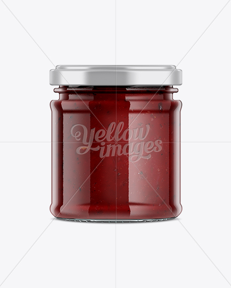 Glass Hot Sauce Jar Mockup