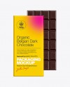 Dark Chocolate Bar Mockup