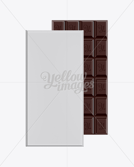 Dark Chocolate Bar Mockup