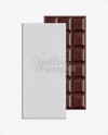 Dark Chocolate Bar Packaging Mockup