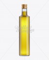 500ml Clear Glass Olive Oil Bottle with Screw Cap Mockup