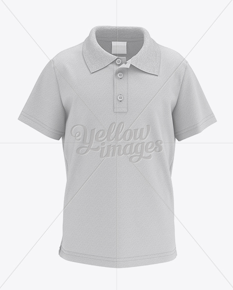 Kids Polo HQ Mockup - Front View