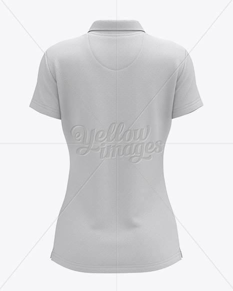 Womens Polo HQ Mockup - Back View