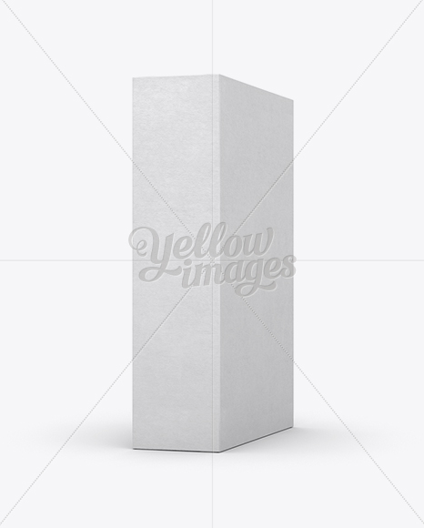 Cereal Box Mockup - 70° Angle Front View (Eye-Level Shot)