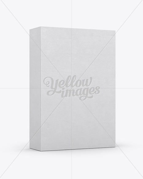 Cereal Box Mockup - 25° Angle Front View (Eye-Level Shot)