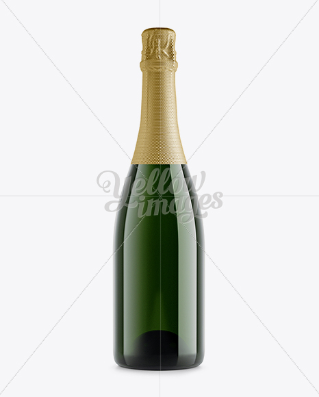 Champagne Bottle Mockup