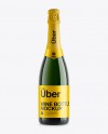 Champagne Bottle Mockup