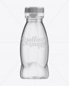 Clear Plastic Smoothie Bottle Mockup