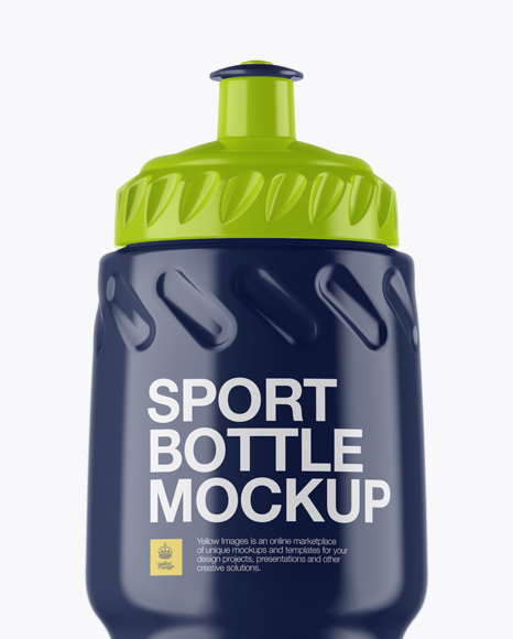 Glossy Plastic Sport Bottle Mockup Glossy Plastic Sport Bottle Mockup