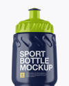 Glossy Plastic Sport Bottle Mockup