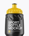 Matte Plastic Sport Bottle Mockup