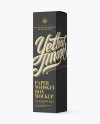 Paper Whisky Box Mockup - Halfside View