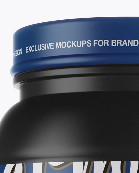 32oz Matte Protein Jar Mockup