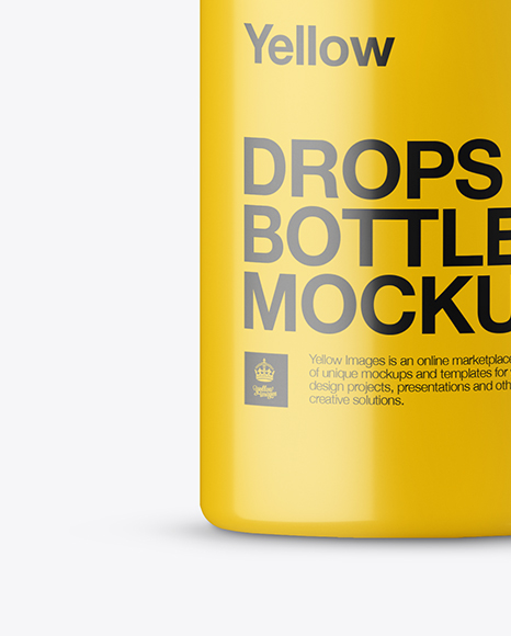 Matte Plastic Dropper Bottle Mockup