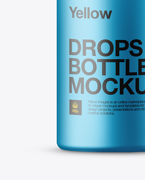 Metallic Dropper Bottle Mockup