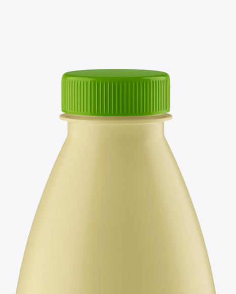 Matte PET Bottle Mockup - High-Angle Shot