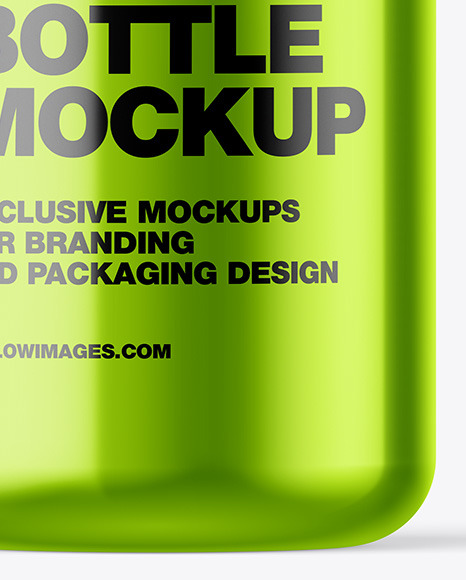 Metallic Bottle Mockup