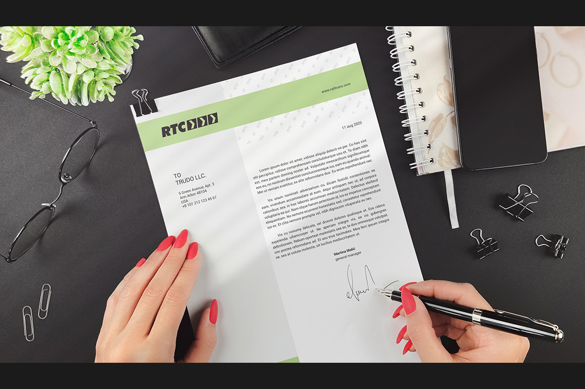 A4 Paper / Business Letter Mockup