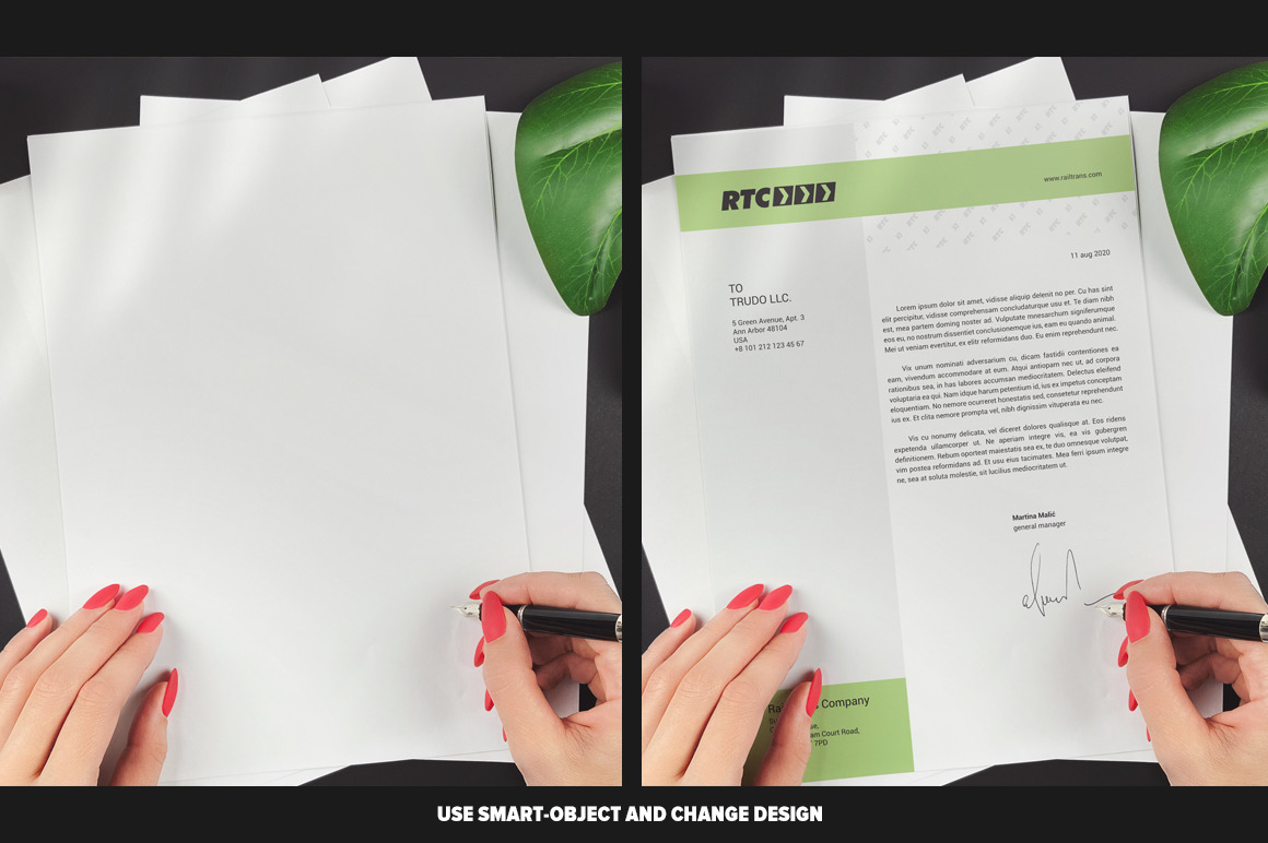 A4 Paper / Business Letter Mockup