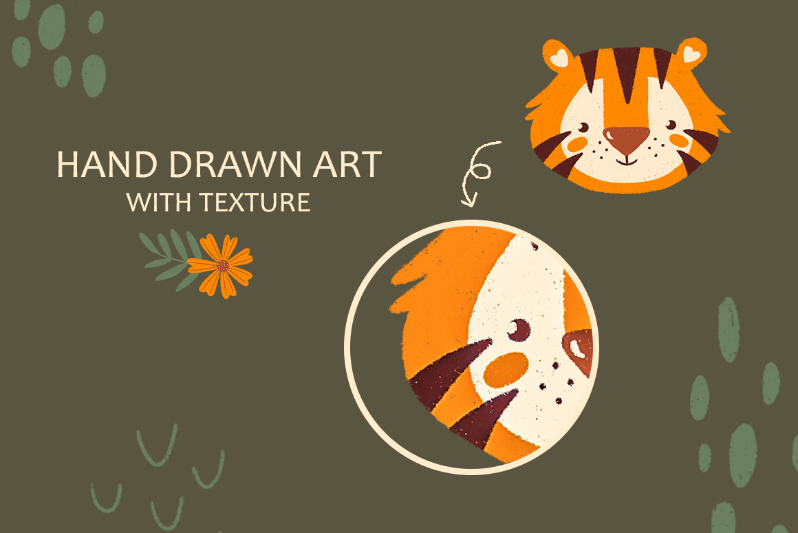 Jungle & Safari Portrait Animals Set Jungle & Safari Portrait Animals Set
