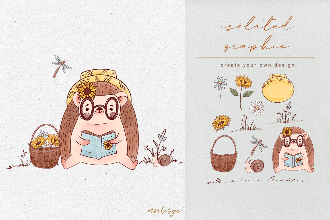 Sunflower Hedgehog • Kids-collection Sunflower Hedgehog • Kids-collection