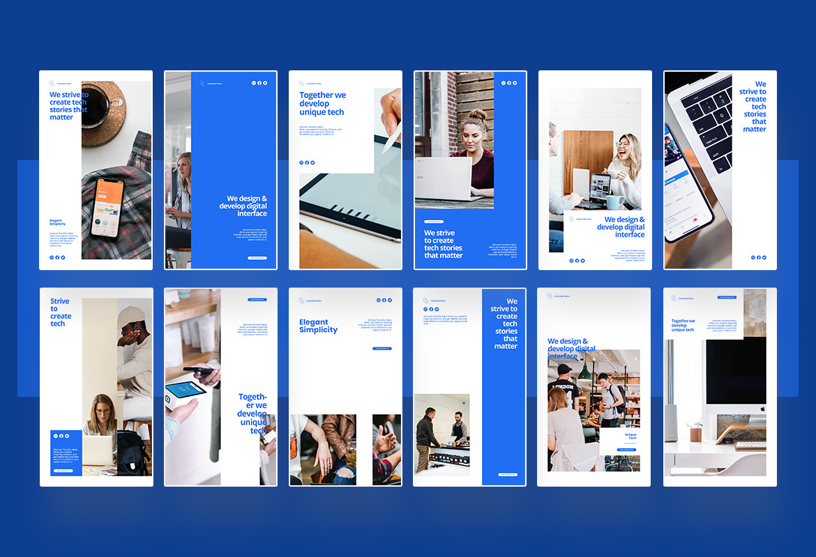 Corporate Instagram Post and Story Template Corporate Instagram Post and Story Template