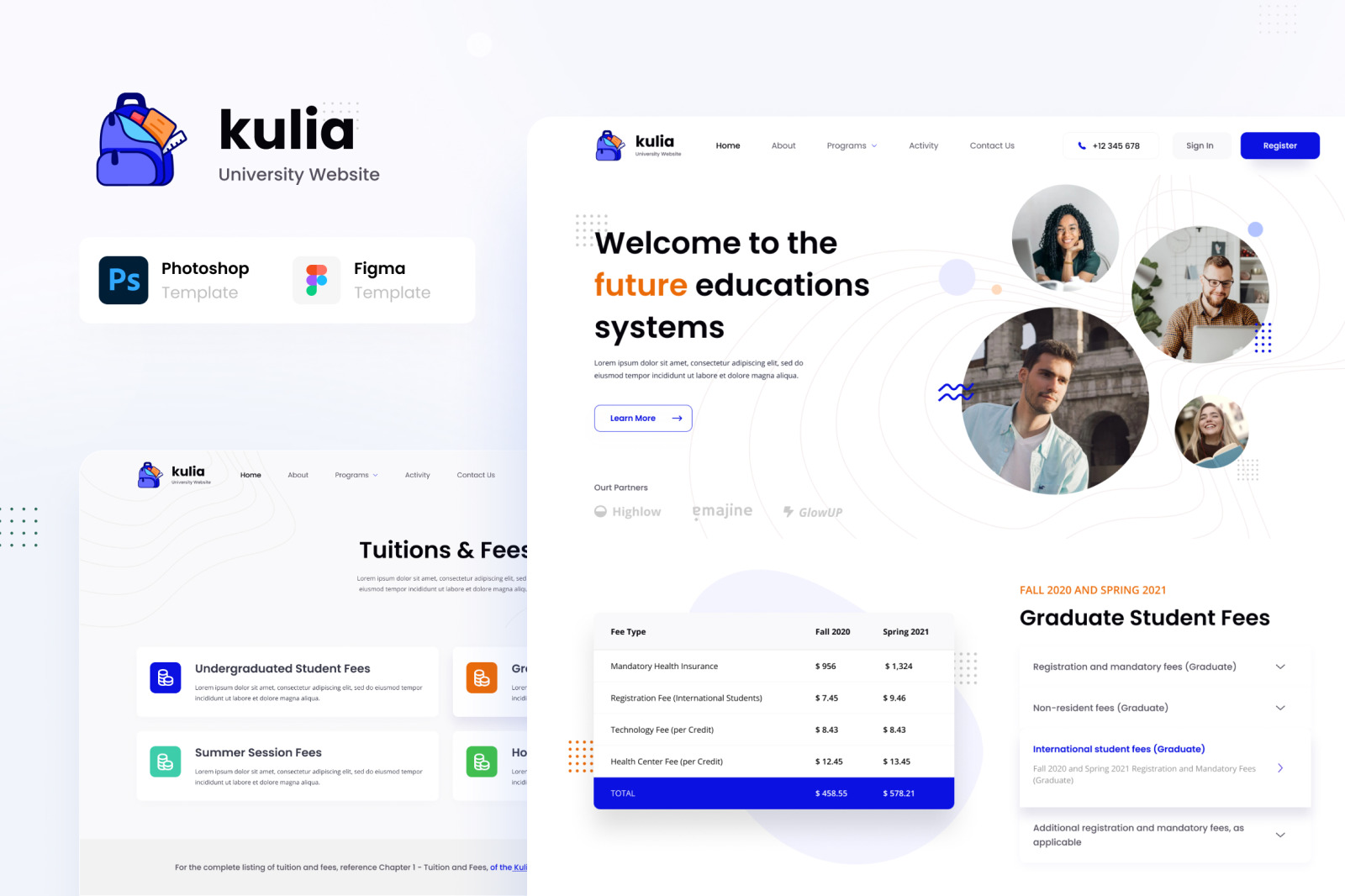 Kulia - Modern University Website UI Template